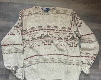 Vintage Polo Ralph Lauren Hand Knit Sweater
