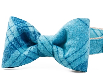 SALE Bow Tie Dog Collar - Gus Flannel