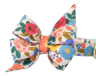 Crew LaLa English Garden Belle Bow Dog Collar