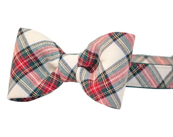 Crew LaLa Ellie's Plaid on Green Bow Tie Collar