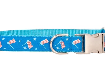 Crew LaLa Fun with Flags Dog Collar