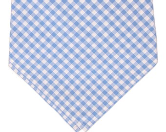 Crew LaLa Periwinkle Picnic Plaid Dog Bandana