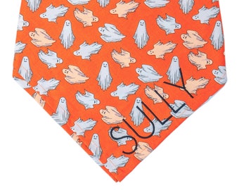 Crew LaLa Orange Ghostly Ghouls Dog Bandana