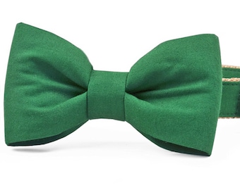 Crew LaLa Kelly Green Bow Tie Dog Collar