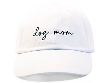 White Dog Mom Hat