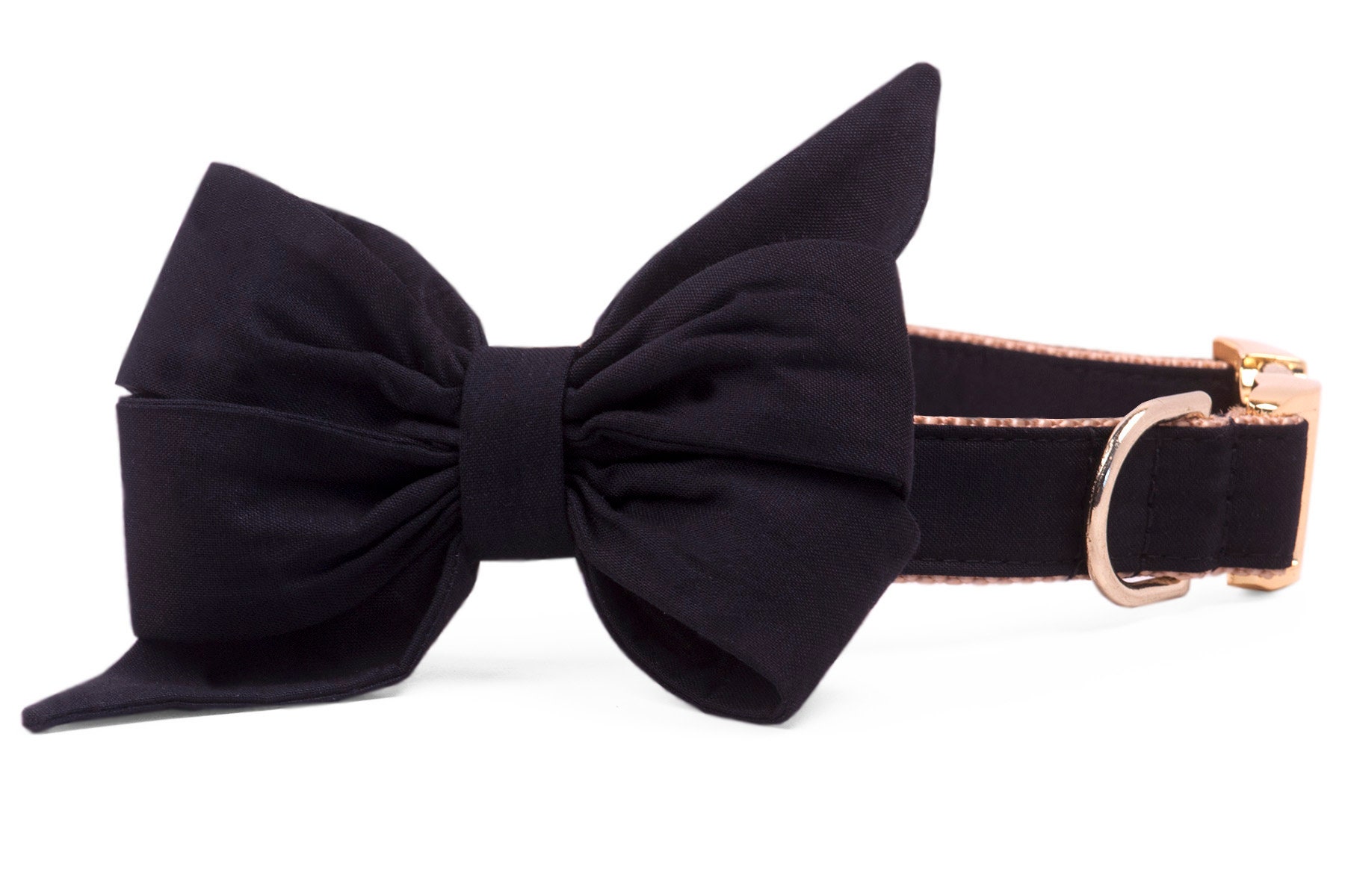 Crew Lala™ Black Onyx Belle Bow Collier Pour Chien