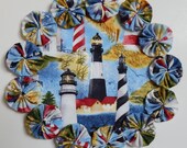 Lighthouses 8.5 quot Yo Yo Doily