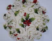 Holly Swirl 8.5 quot Yo Yo Doily