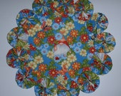 Flower Gnome 8.5 quot Yo Yo Doily Spring or Summer Decor