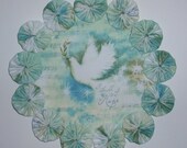 A Thrill of Hope Dove Sheet Music 8.5 quot Yo Yo Doily
