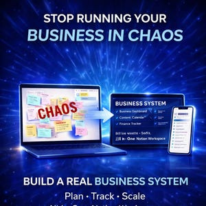 All-in-One Business-Betriebsystem für kleine Unternehmen | Notion, Canva & AI Templates für crm, Financing, Marketing und Business Bild 1