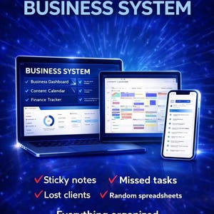 All-in-One Business-Betriebsystem für kleine Unternehmen | Notion, Canva & AI Templates für crm, Financing, Marketing und Business Bild 3