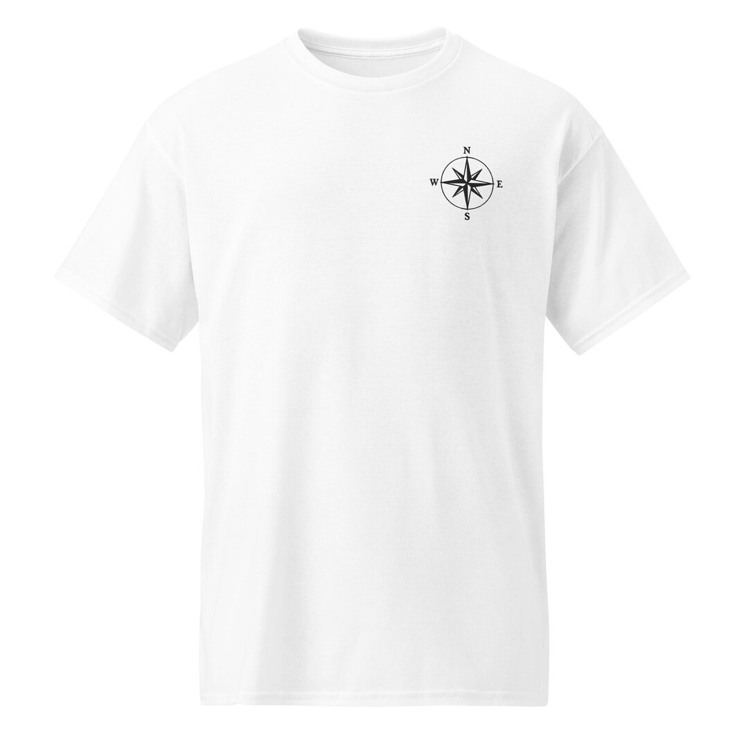 Compass Rose Unisex Sports Tee | Wind Rose Navigation Shirt ...