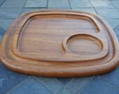 Dansk Carving Board Cheese Board Cutting Board Solid Teak Vintage stamped Dansk International Designs JHQ Jens Quistgaard