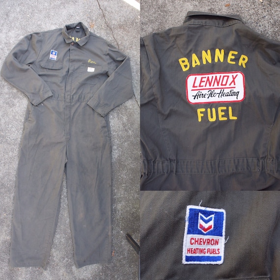 1960’s Herringbone Big Mac Coveralls Chevron Fuels