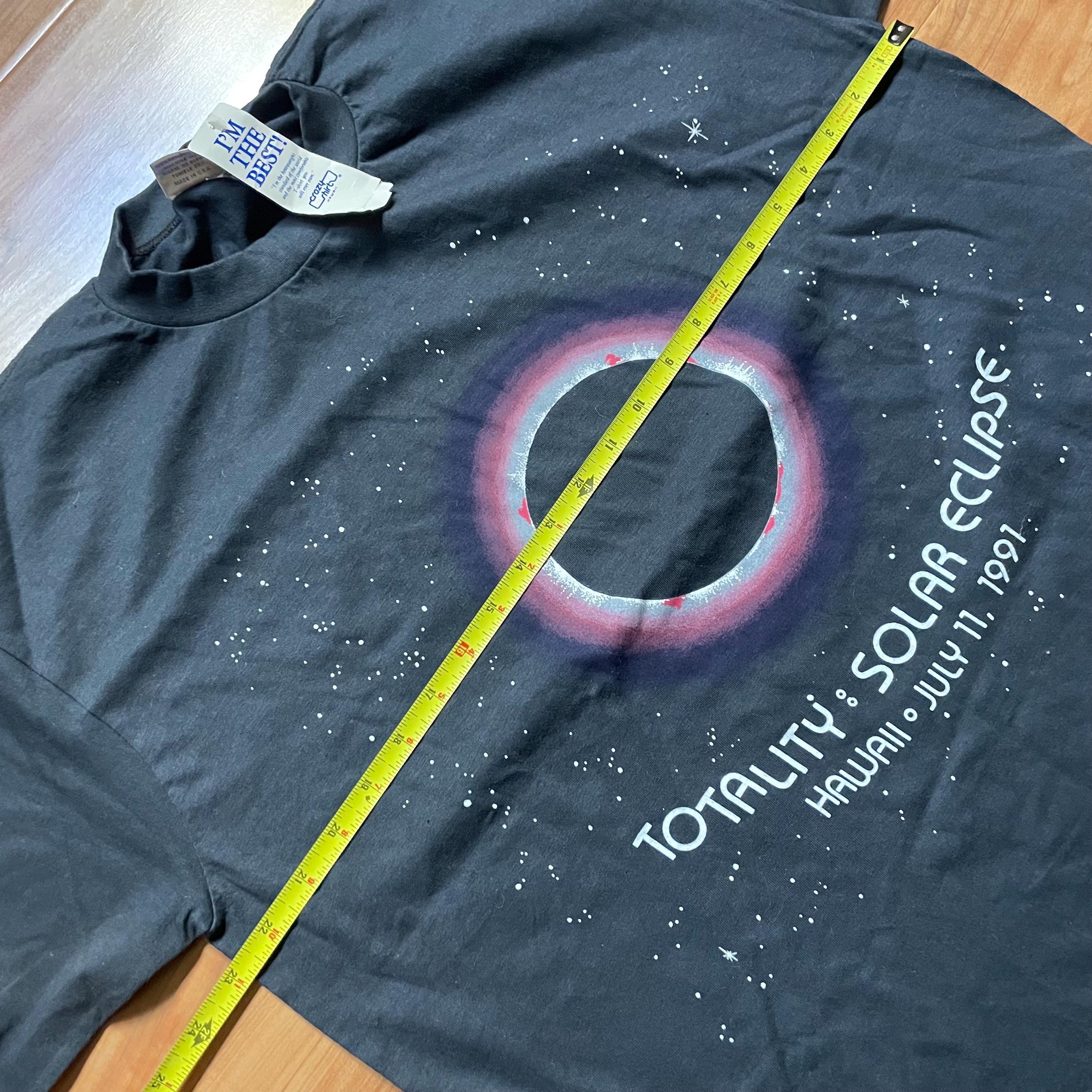 Vintage Deadstock 1991 Solar Eclipse Hawaiian Crazy Shirt, T