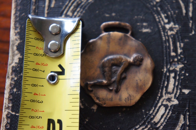 Antique 1919 First Prize Gold Medal 50 Yard Dash Track /& Field G.C.A.A Athletic Exonumia Vintage Sports Numismatic