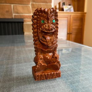 c1980’s Hawaiian Island Products "HIP Originals” Hapawood Kuuipo Aloha Tiki God of Love Figurine- Tiki Hula Aloha Hawaiiana