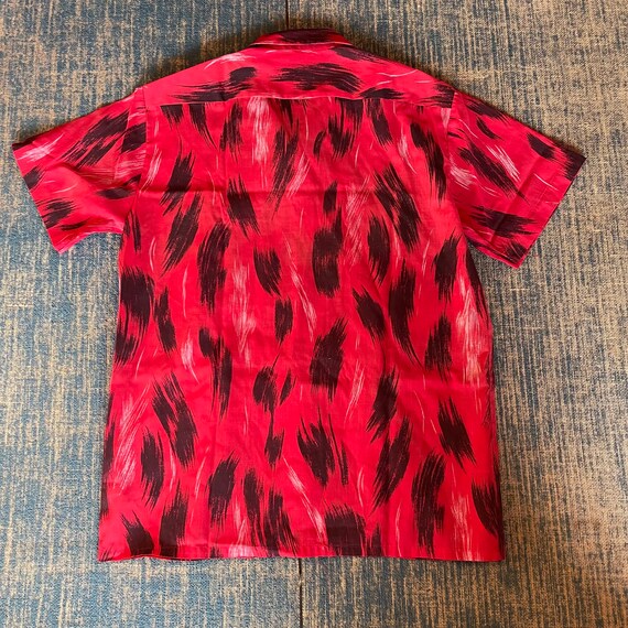 Vintage 1980’s Red and Black Aloha Shirt- Vintage… - image 2