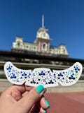 Musical Mouse Holographic and Blue Foil Face Freckles