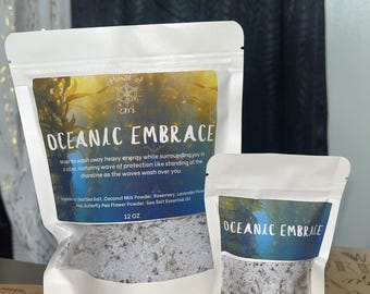 Spiritual Protection Bath, Oceanic Embrace , Ritual Blend, 12oz