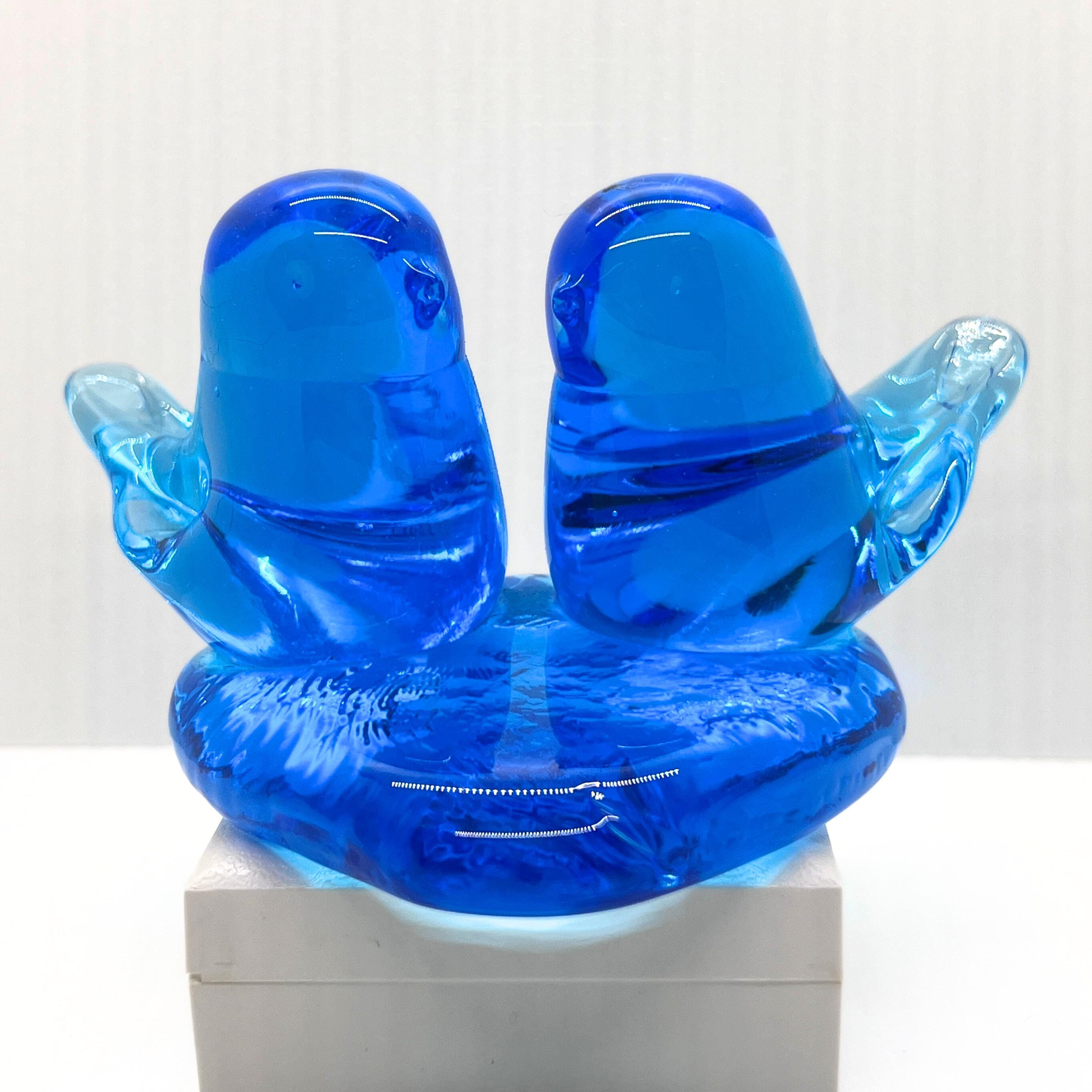 Vintage Bluebird of Happiness Glass - Etsy