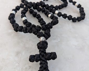 Spriritual Rope Two 1950s Black Buddhist Prayer Rope Silk Macrame Blessing Cord ...
