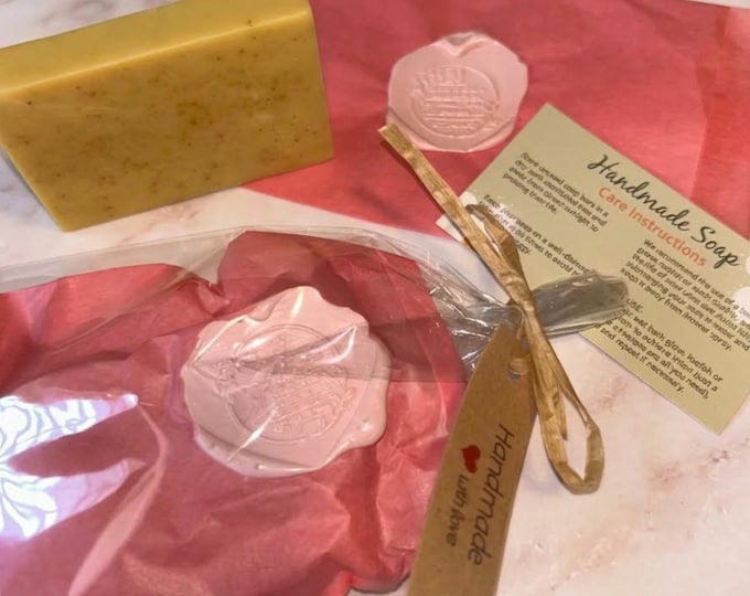 Warm Vanilla Milk & Honey Turmeric Bar Soap | Face cleanser • Brightening • Moisturizing • Goats Milk  Lovers |  Excema friendly •