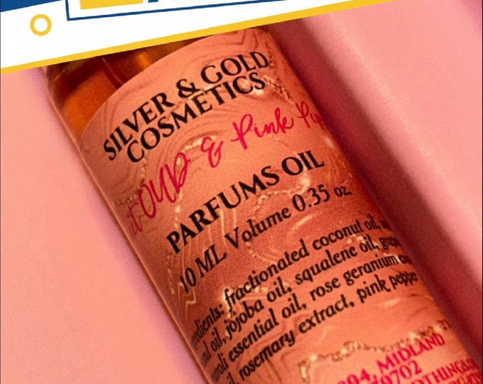 PARFUMS Rollerball Sweet OUD & Pink Pepper Scent | Date night • Luxury Handmade Perfume Oil • Gifts for her | Sweet Roll-On • Spicy • 10ml