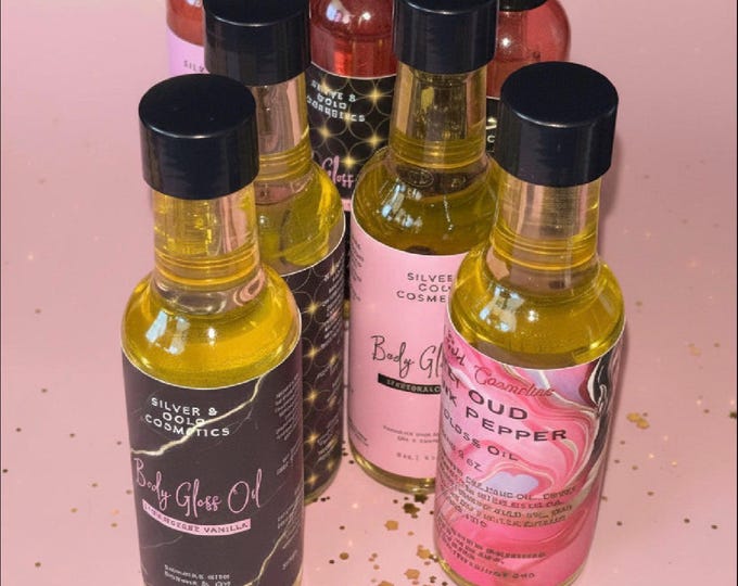 Body Gloss | Glow Getter Body Oil • Silky | All Natural | Hydrating Formula • Date Night • Gifts Moisturizing, Lightweight, Fast Absorption