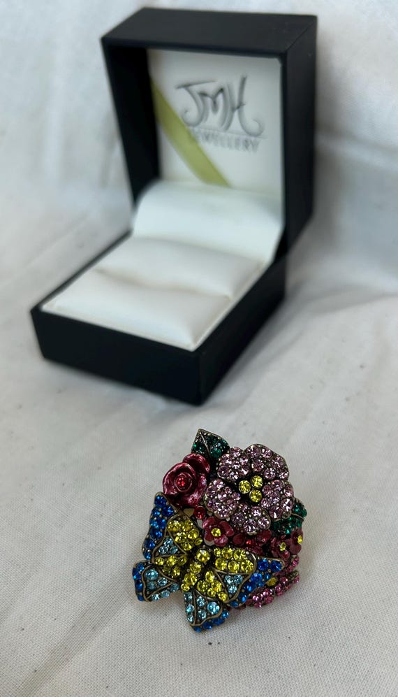 butterfly rhinestone ring - image 8