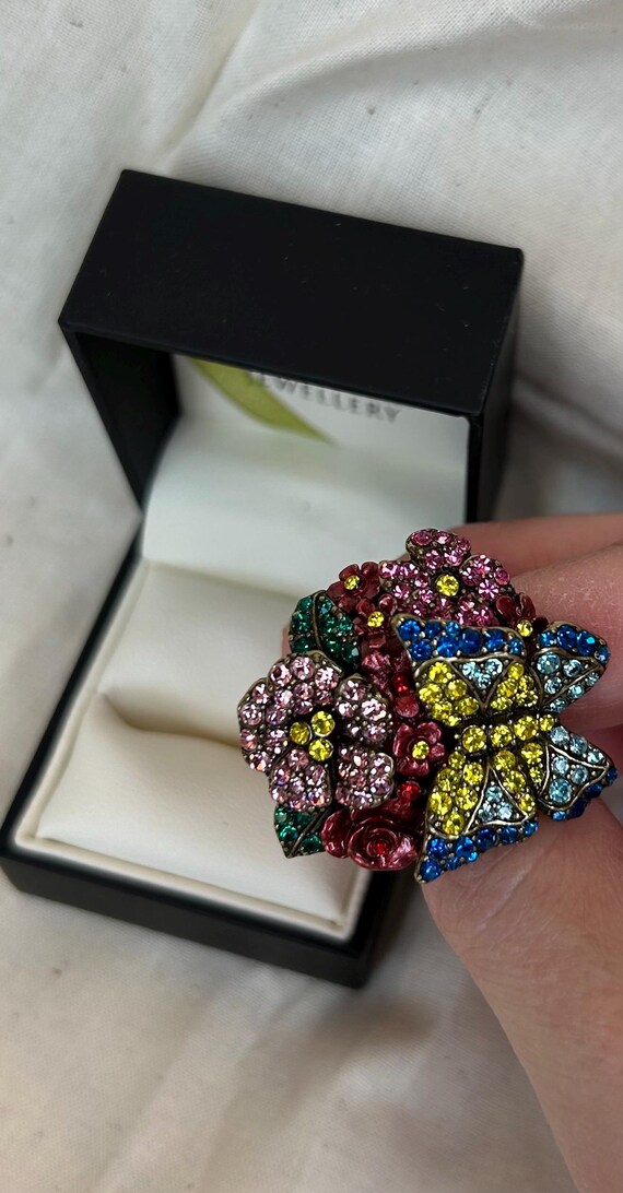 butterfly rhinestone ring - image 5