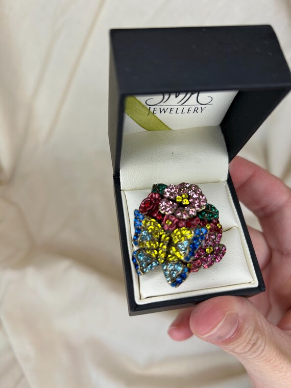 butterfly rhinestone ring - image 6