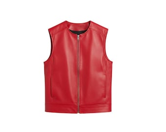 Leather Vest, Men's Vest, Women's Vest, Biker Vest, Western Wear, Classic Leather Outfit, Unisex Vest  Leather Biker Vest,