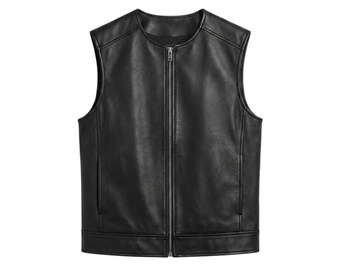 Herren Lederweste, Damen Lederweste, Unisex Biker Weste, Western Wear, Klassisches Outfit, Leder Style