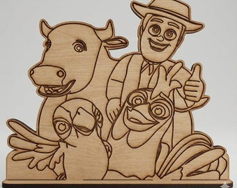 Lasergeschnittener MDF-Serviettenhalter Granja de Zenon