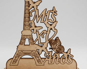 Lasergeschnittener Serviettenhalter aus MDF, MIS XV