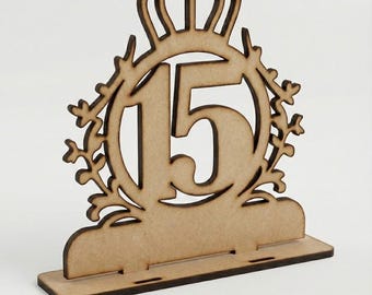 Lasergeschnittene MDF-Serviettenhalter-Krone