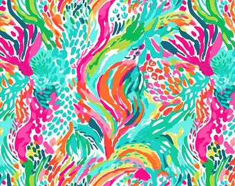 Aquarel tropische ananas stof Multicolor ananas zomer fruit abstracte kust stof casual stof katoenweefsel op maat gesneden