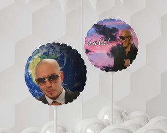 Globo redondo de Pitbull Mr. Worldwide de 28 cm (11") - Globo de cumpleaños de Mr. Worldwide