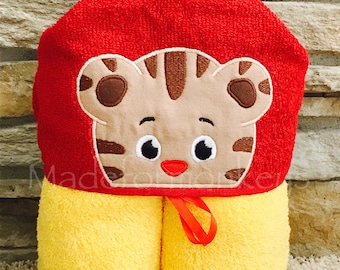 Kids Hooded Towels-Tiger Boy