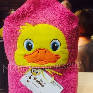 Personalized Duck Hooded Towel image 5