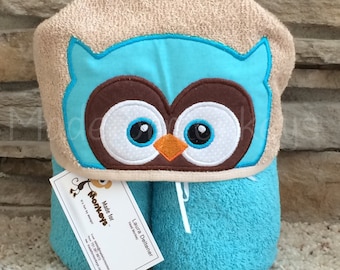 Owl Hooded Towel