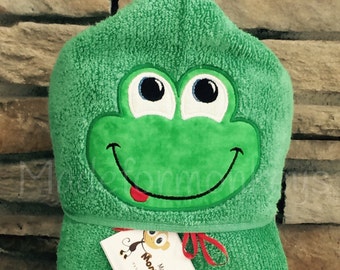 Frog Hooded Towel