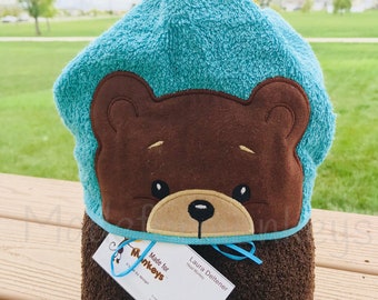 Personalized Hooded Towel,Bear