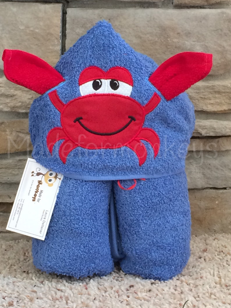 Crab Hooded Towel image 1