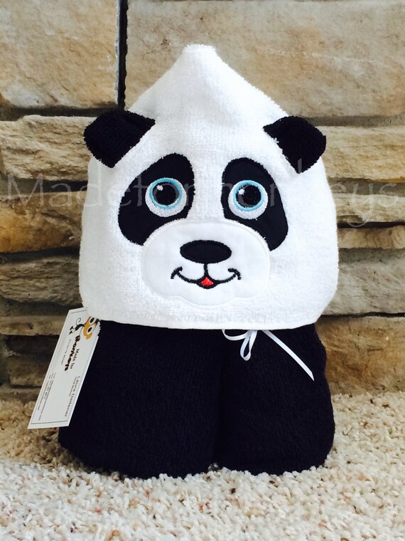 panda hooded towel