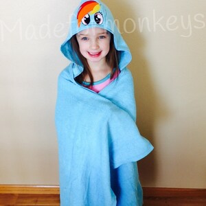 Colorful Horse Hooded Towel image 2