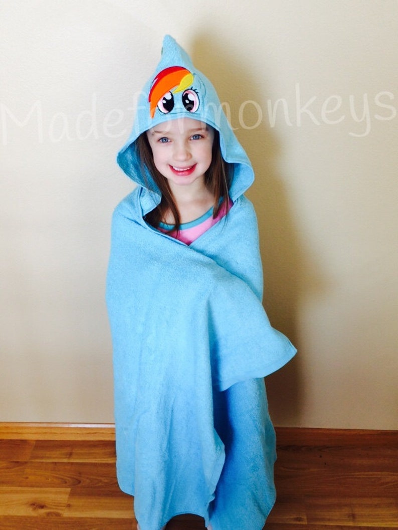 Colorful Horse Hooded Towel image 2