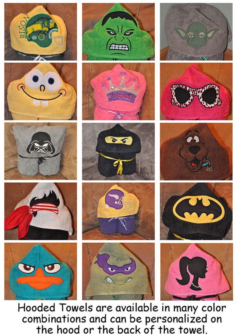 Personalized Hooded Towel Owl image 3